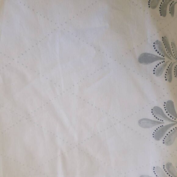 Full/Queen Boll & Branch Duvet Cover Set, Organic Ctn. Dot Blossom Wht/Grey,NWOT - Picture 2 of 4